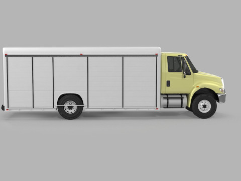 पेय पदार्थ डिलीवरी ट्रक 3D मॉडल