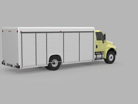 Camion per la consegna di bevande Modello 3D