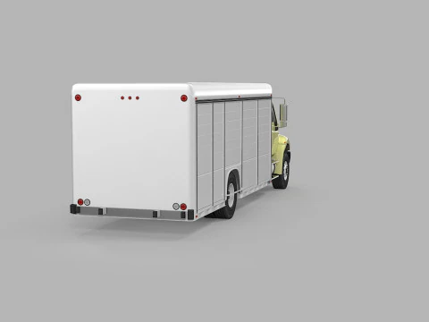 Camion per la consegna di bevande Modello 3D