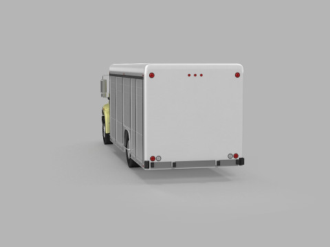 पेय पदार्थ डिलीवरी ट्रक 3D मॉडल