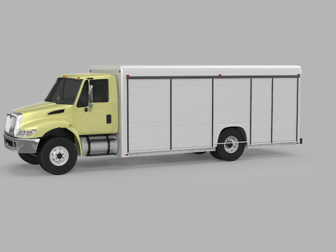 पेय पदार्थ डिलीवरी ट्रक 3D मॉडल