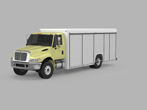 पेय पदार्थ डिलीवरी ट्रक 3D मॉडल
