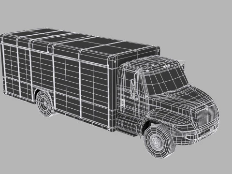 Camion per la consegna di bevande Modello 3D