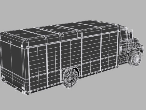 Camion per la consegna di bevande Modello 3D
