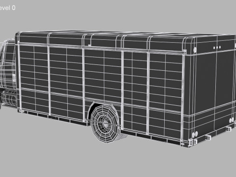 पेय पदार्थ डिलीवरी ट्रक 3D मॉडल