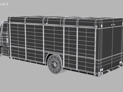 Camion per la consegna di bevande Modello 3D