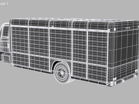 Camion per la consegna di bevande Modello 3D