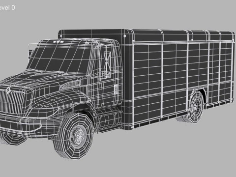 Camion per la consegna di bevande Modello 3D