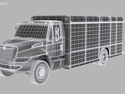पेय पदार्थ डिलीवरी ट्रक 3D मॉडल