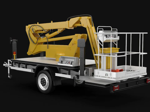 Cherry Picker Trailer 3D Model