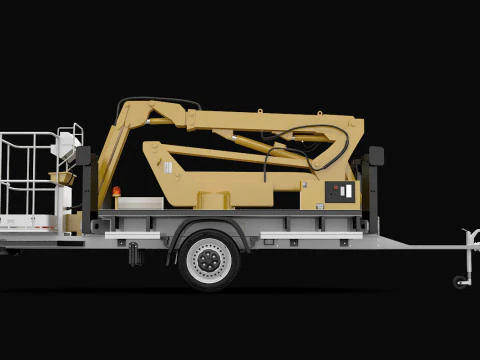 Cherry Picker Trailer 3D Model