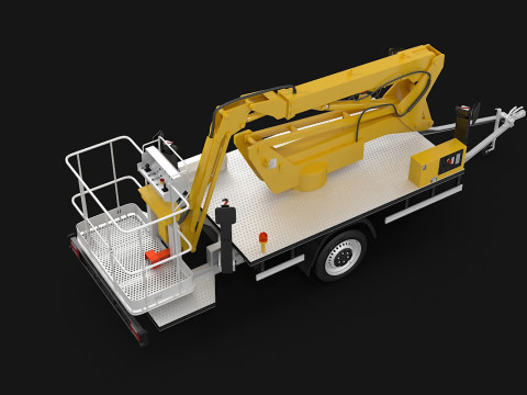 Remorque de cueilleur de cerises Modèle 3D