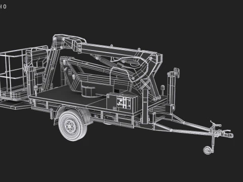 Cherry Picker Trailer 3D Model