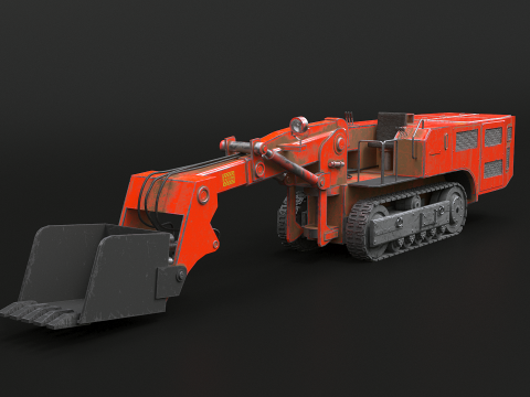 Caricatore cingolato per miniera di carbone Modello 3D