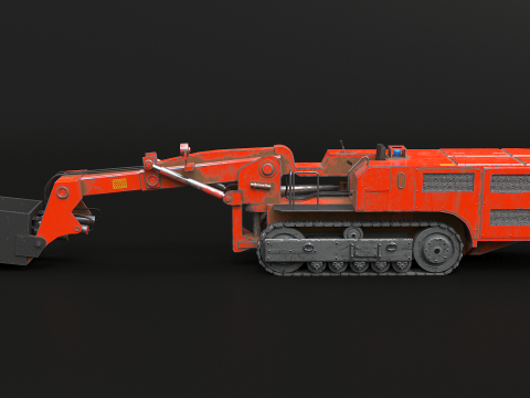 कोयला खदान पर नज़र रखने वाला लोडर 3D मॉडल