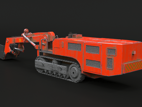 कोयला खदान पर नज़र रखने वाला लोडर 3D मॉडल