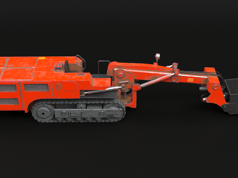 कोयला खदान पर नज़र रखने वाला लोडर 3D मॉडल