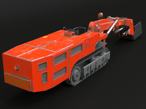 कोयला खदान पर नज़र रखने वाला लोडर 3D मॉडल