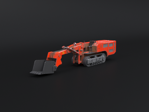कोयला खदान पर नज़र रखने वाला लोडर 3D मॉडल