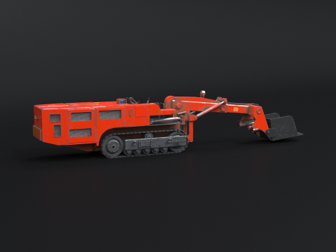 कोयला खदान पर नज़र रखने वाला लोडर 3D मॉडल