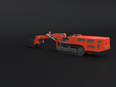 कोयला खदान पर नज़र रखने वाला लोडर 3D मॉडल