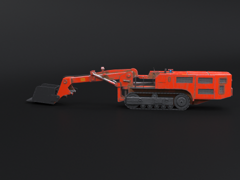 कोयला खदान पर नज़र रखने वाला लोडर 3D मॉडल