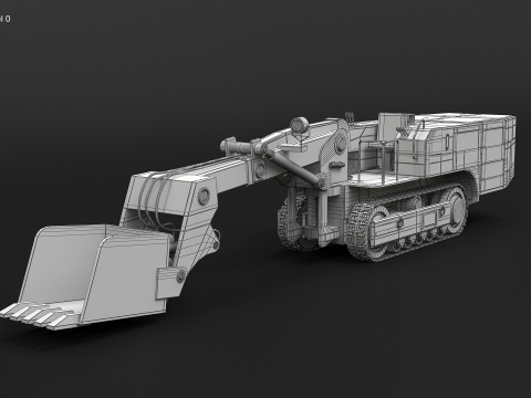 कोयला खदान पर नज़र रखने वाला लोडर 3D मॉडल