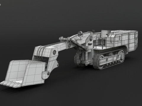 कोयला खदान पर नज़र रखने वाला लोडर 3D मॉडल