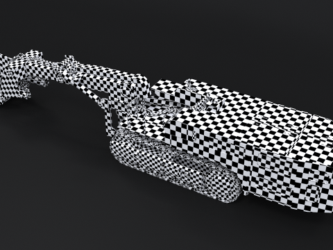 कोयला खदान पर नज़र रखने वाला लोडर 3D मॉडल