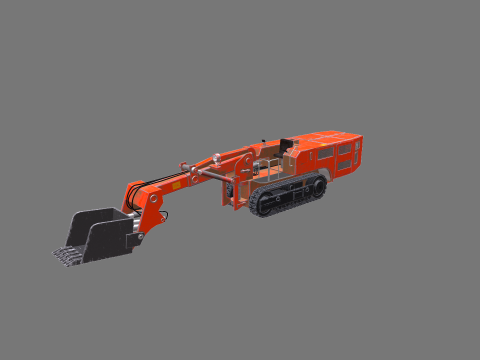 कोयला खदान पर नज़र रखने वाला लोडर 3D मॉडल