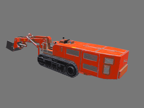 कोयला खदान पर नज़र रखने वाला लोडर 3D मॉडल