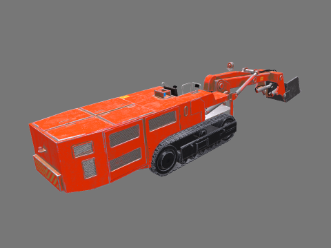 कोयला खदान पर नज़र रखने वाला लोडर 3D मॉडल