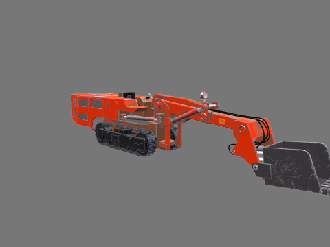 कोयला खदान पर नज़र रखने वाला लोडर 3D मॉडल