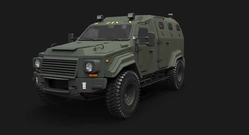 GURKHA monovolume Modello 3D .c4d .max .obj .3ds .fbx .stl .blend
