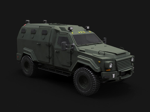 GURKHA monovolume Modello 3D