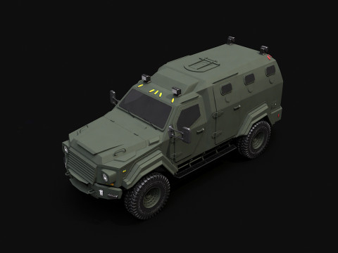 GURKHA monovolume Modello 3D