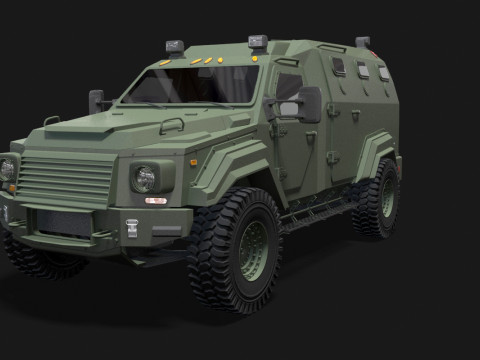 GURKHA monovolume Modello 3D