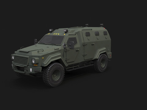 GURKHA monovolume Modello 3D