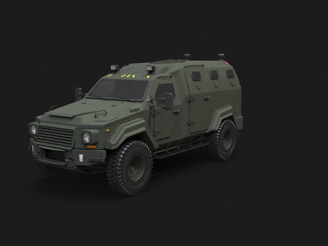 GURKHA monovolume Modello 3D