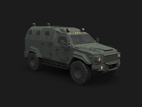 GURKHA monovolume Modello 3D