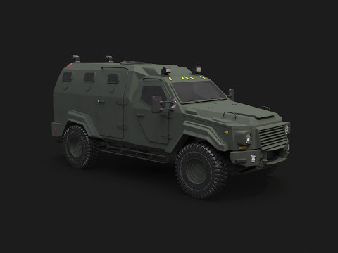 GURKHA monovolume Modello 3D