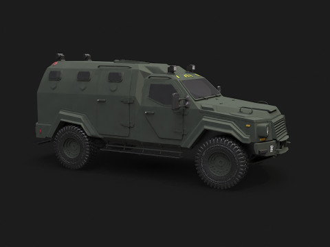 GURKHA monovolume Modello 3D