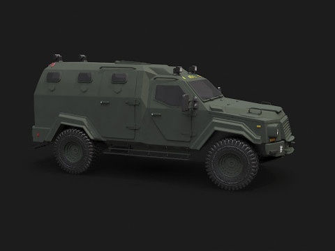 GURKHA monovolume Modello 3D