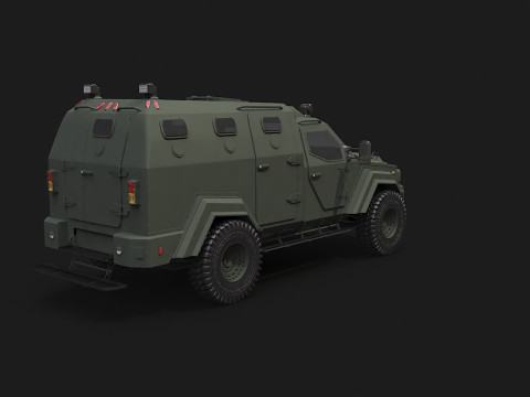 GURKHA monovolume Modello 3D