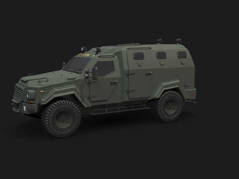 GURKHA monovolume Modello 3D