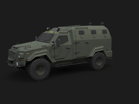 GURKHA monovolume Modello 3D