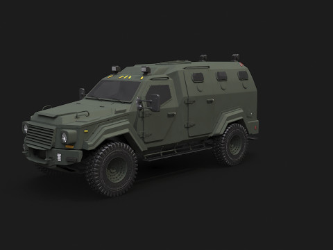 GURKHA monovolume Modello 3D