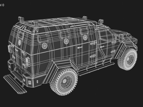GURKHA monovolume Modello 3D