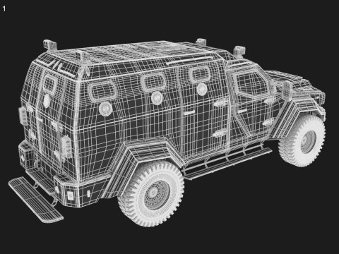 GURKHA monovolume Modello 3D