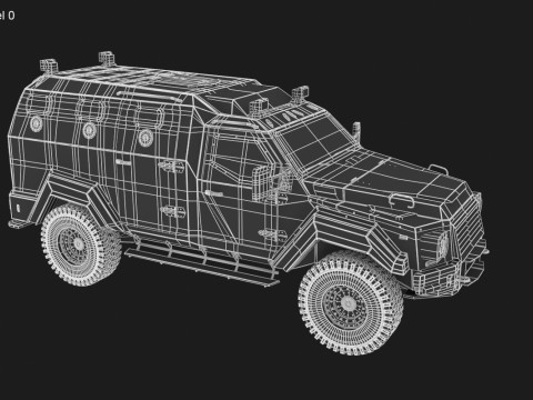 GURKHA monovolume Modello 3D